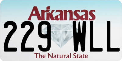 AR license plate 229WLL