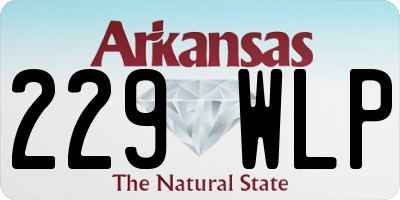 AR license plate 229WLP