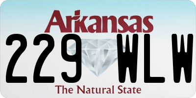 AR license plate 229WLW