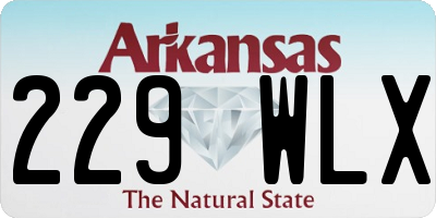 AR license plate 229WLX