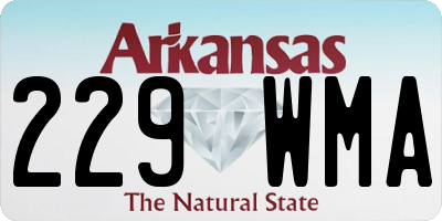 AR license plate 229WMA