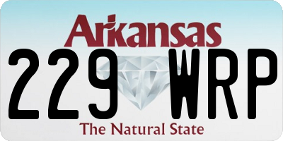 AR license plate 229WRP