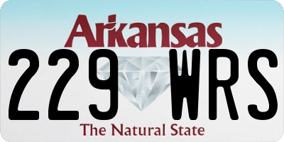 AR license plate 229WRS