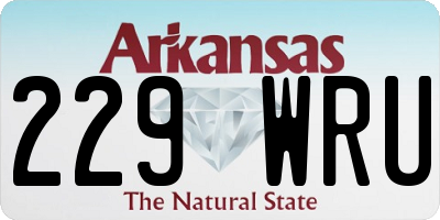 AR license plate 229WRU