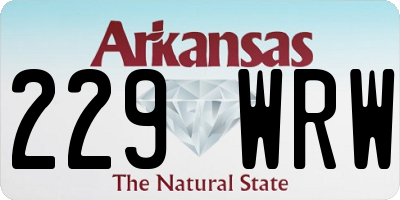 AR license plate 229WRW