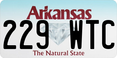 AR license plate 229WTC