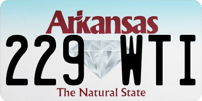 AR license plate 229WTI