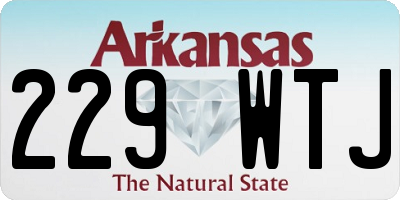 AR license plate 229WTJ