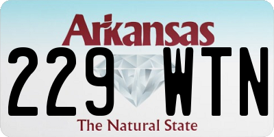 AR license plate 229WTN