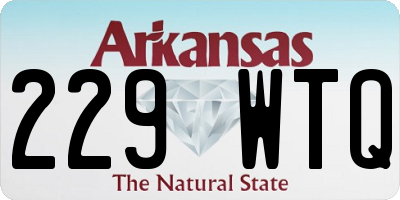 AR license plate 229WTQ