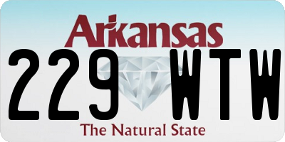 AR license plate 229WTW