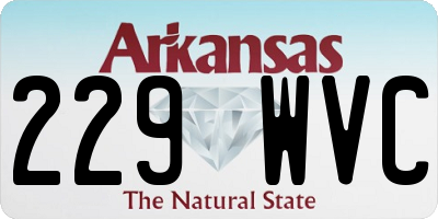 AR license plate 229WVC