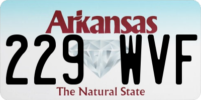 AR license plate 229WVF