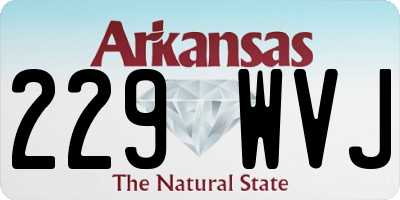 AR license plate 229WVJ
