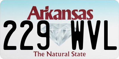 AR license plate 229WVL