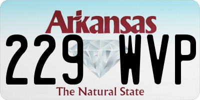 AR license plate 229WVP