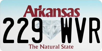 AR license plate 229WVR