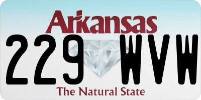 AR license plate 229WVW