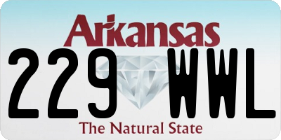 AR license plate 229WWL