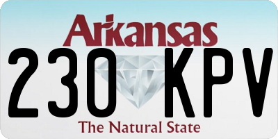 AR license plate 230KPV