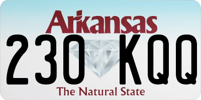 AR license plate 230KQQ