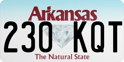 AR license plate 230KQT