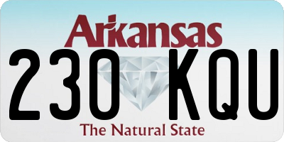 AR license plate 230KQU