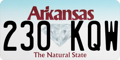 AR license plate 230KQW
