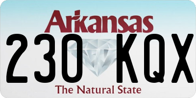 AR license plate 230KQX
