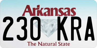 AR license plate 230KRA