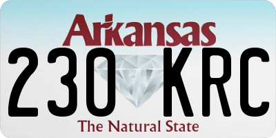 AR license plate 230KRC