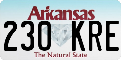 AR license plate 230KRE