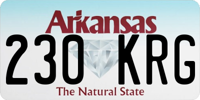 AR license plate 230KRG