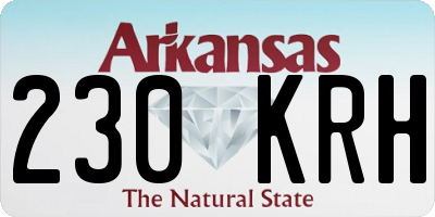 AR license plate 230KRH