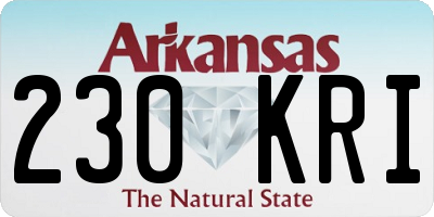 AR license plate 230KRI
