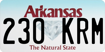 AR license plate 230KRM