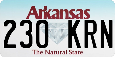 AR license plate 230KRN