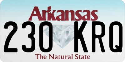 AR license plate 230KRQ