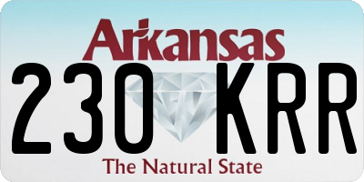 AR license plate 230KRR