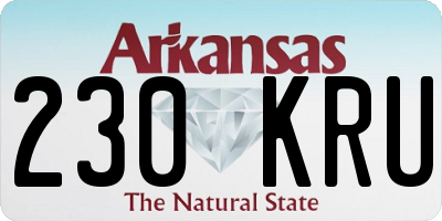 AR license plate 230KRU