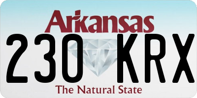 AR license plate 230KRX