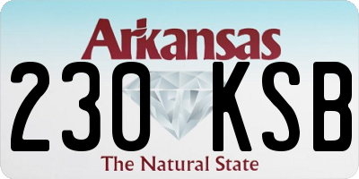 AR license plate 230KSB