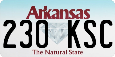 AR license plate 230KSC