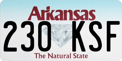 AR license plate 230KSF