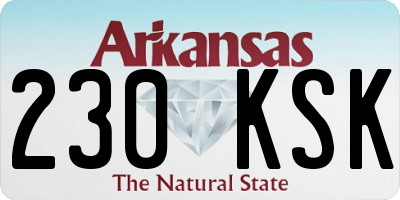 AR license plate 230KSK