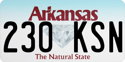 AR license plate 230KSN