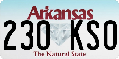 AR license plate 230KSO