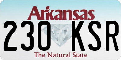 AR license plate 230KSR