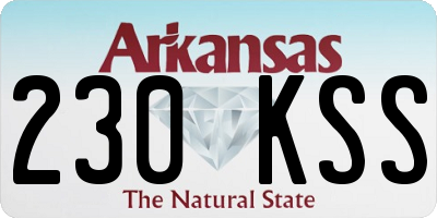 AR license plate 230KSS