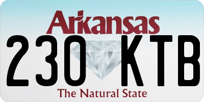 AR license plate 230KTB